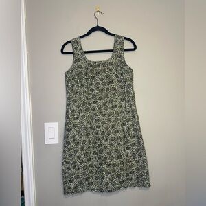 Vintage Faded Glory Green Paisley Mini Dress